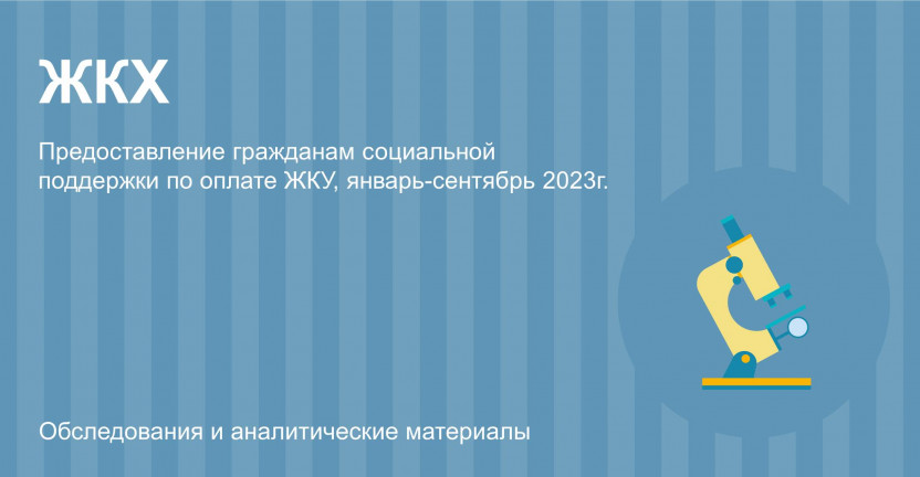 Предоставление гражданам социальной поддержки по оплате ЖКУ, январь-сентябрь 2023г.